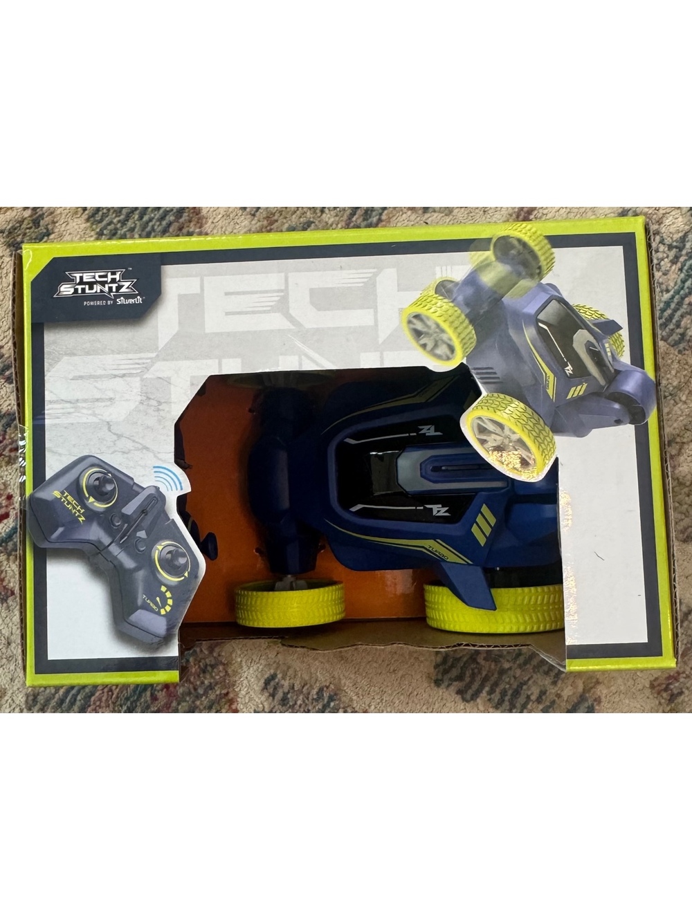 Tech Stuntz Crazy Spinz Remote Control Stunt Car with 360° Spins and LED Lights